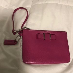 Pretty Pink Wristlet With Cute Bow